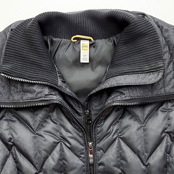 LOLE Black Colleen Down Filled Quilted Winter Zip Up High Collar Jacket Size M - Picture 6 of 16